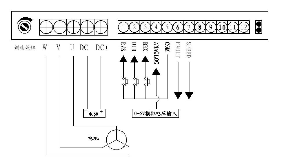 无刷驱动器线路连接图